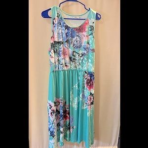 Floral mid length dress